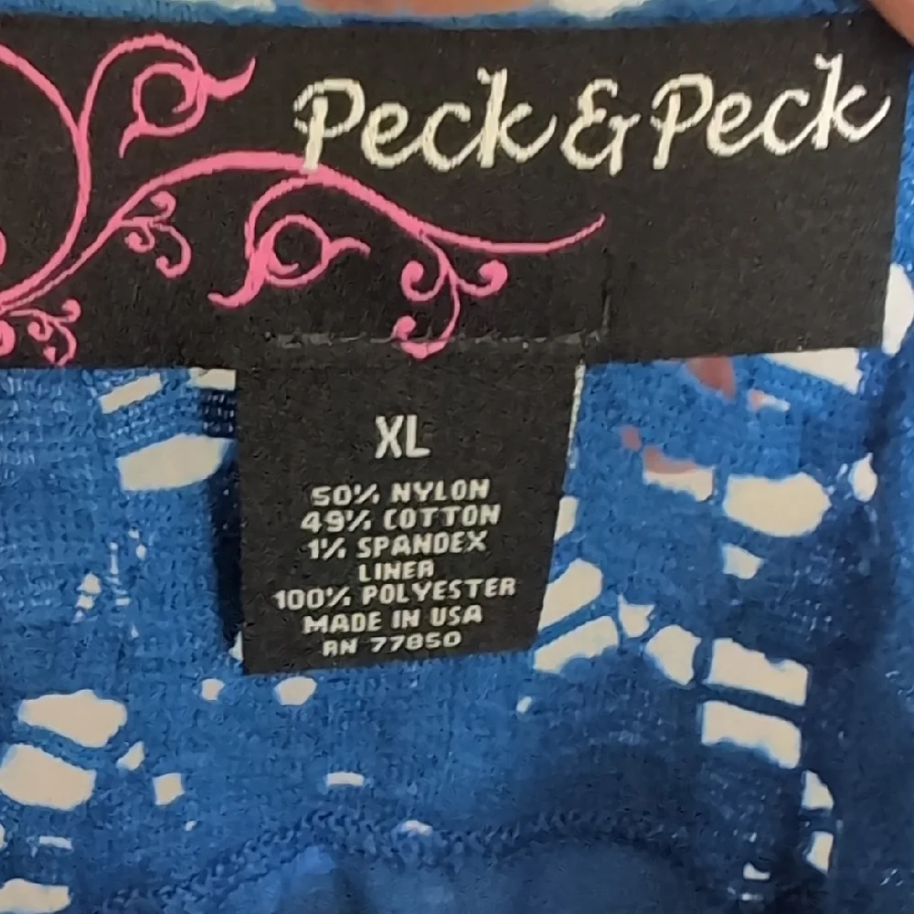 Peck & Peck Blue and Pink Strech Lace Blouses Soft Lightweight Tops - Picture 9 of 10